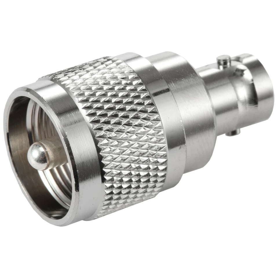 UHF PL-259 Male to BNC Female RF Radio Antenna Coax Adapter Converter Connector - Image 1 of 1