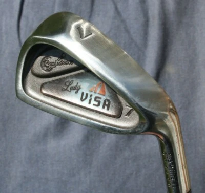 Ladies Confidence Lady Visa Number 7 Iron with Original Graphite Shaft - Image 1 of 3