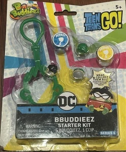 DC Teen Titans Go! BBuddiezz Starter Kit Series 1 Green Robin Head Clip - Beast - Picture 1 of 6