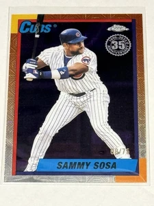 Actualización Topps 2025 Sammy Sosa paquete plateado púrpura/75#U90C-73 Cubs - Imagen 1 de 2