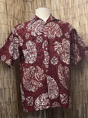 Camisa Hawaiana Go Barefoot Para Hombres SS-Mediana-100% Algodón-Hecha en EE. UU. Foto 1 de 4