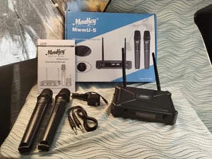Moukey Funkmikrofon MwmU-5 professionelle UHF-Mikrofone & Empfänger OVP - Bild 1 von 8