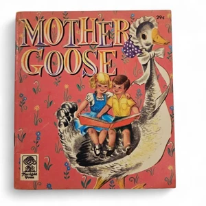 Mother Goose Merrigold Press 1950s Vintage Illustrated Book Softcover - Imagen 1 de 6