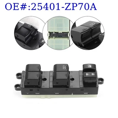 Interruptor de ventana eléctrica del conductor delantero para Nissan Frontier 2008-2021 Xterra 2008-2015 Foto 1 de 4