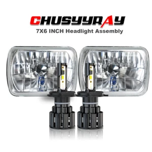 For Ford Ranger F150 F250 F350 F100 7x6" 5x7" inch LED Headlight High-Low Beam - Picture 1 of 9