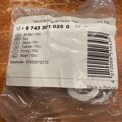 87433010250 - BOSCH-FLORIDA HEAT PUMP-FHP - NUT (10X) PG31 - Image 1 of 2