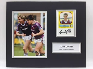 RARE Tony Cottee West Ham Signed Photo Display + COA AUTOGRAPH SASIGNED - Picture 1 of 6