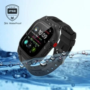 IP68 wasserdichte Hülle für Apple Watch 45mm 44mm Panzerabdeckung Diving Swim - Bild 1 von 14