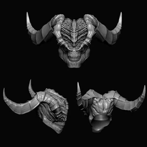 Cabeza personalizada Horned Demon Warrior para Mythic Legions y otras figuras de acción - Imagen 1 de 1