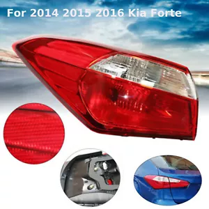 Left Driver Outer Side Tail Light For 2014-2016 Kia Forte LX, EX, SX Replacement - Imagen 1 de 11