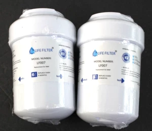 2-Life Filter MWF Water Filters For GE Refrigerator,(LF007), Sealed Filters, NEW - Picture 1 of 1
