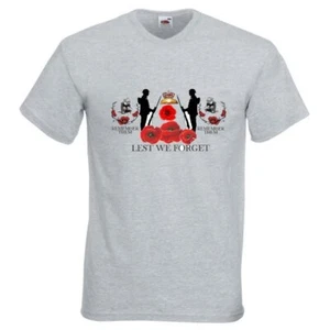Lest We Forget Remembrance Military Remember T-Shirt verschiedene Farben und Größen - Bild 1 von 24
