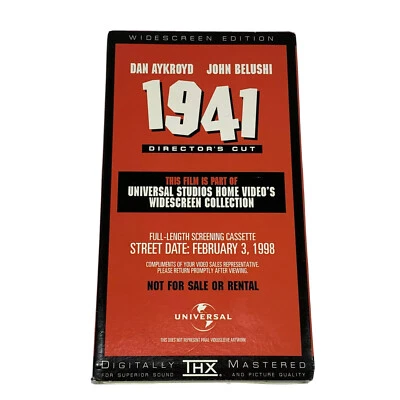 1941 VHS Screener Copy OOP Rare John Belushi Steven Spielberg Dan Aykroyd Comedy - Image 1 of 4