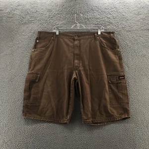 Dickies Bermuda Cargo Shorts Mens 42 (Actual 42x12) Brown High Rise Casual Zip - Picture 1 of 22
