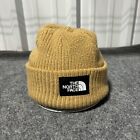 The North Face Beanie Hat Cap Adult Brown Acrylic Cotton Lined One Size Brown