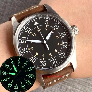 20ATM Pilot Tandorio 39mm Black dial NH35A sapphire Glass automatic mens watch - Picture 1 of 8