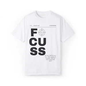 Urban Motivational Unisex T-shirt: Focus Gift for Hustlers | Be the GOAT. - Picture 1 of 26