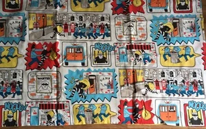 1 Reversible Housewife Pillowcase Cath Kidston Stop Thief Robbers Comic Spot New - Picture 1 of 3