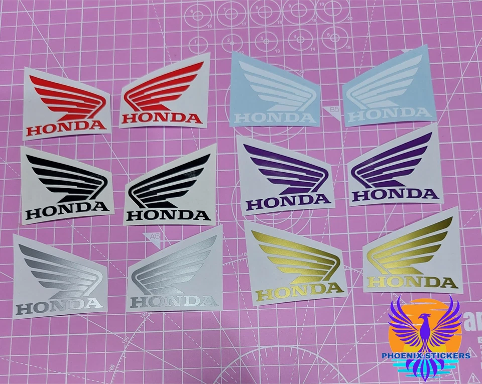 HONDA  Wings Logo - Left / Right Vinyl Decal Sticker (Various SIZES and COLOURS) - Image 1 of 3