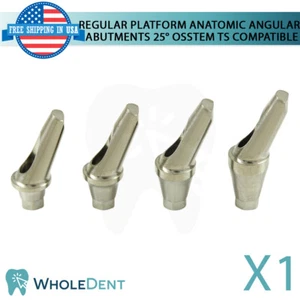 1X Regular Angled Anatomic Abutment 25° Titanium Dental Osstem® TS kompatibel - Bild 1 von 5