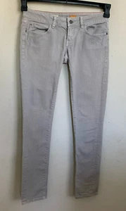 Pilcro and the Letterpress Jeans Gray Skinny STET Pockets Zip Low Rise Size 25 - Picture 1 of 9