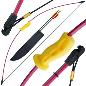 Bow and Arrow Archery 3 Sizes 36.5-51" Length Fiberglass & Quiver Starter Kids - Picture 1 of 7