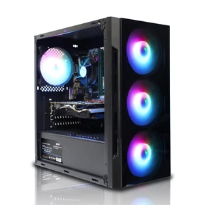 Fast Gaming PC Intel Quad Core i3 i5 i7 32GB RAM HDD + SSD GTX 1650 Windows 11 - Picture 1 of 5