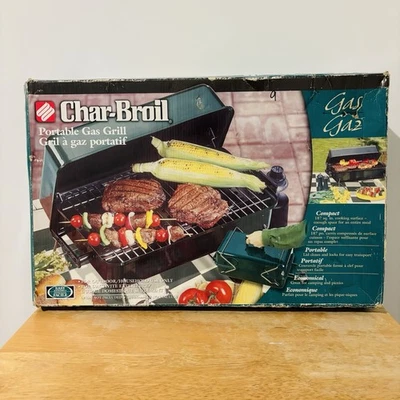 Винтажный CHAR-BROIL портативный газ LP «настольный газовый гриль» кемпинг #465 1230 новый - Изображение 1 из 4