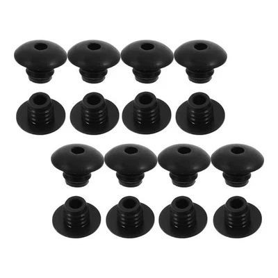  50 Piezas Gancho de Tablero de Clavijas Cerradura Agujero Placa Ganchos Accesorios Negros Clips Foto 1 de 4