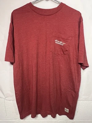 Eddie Bauer Ropa de Trabajo Para Hombre Grande Rojo Bolsillo Camiseta Ropa de Trabajo Resistente Foto 1 de 3