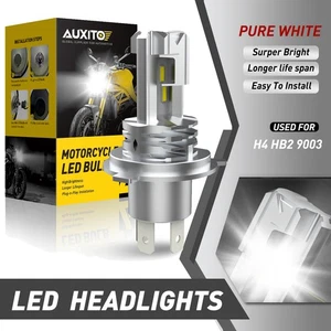 1 PC H4 9003 HB2 LED Bulb Motorcycle Headlight Hi/Lo Beam White 44W Super Bright - Picture 1 of 10