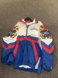 Chaqueta de Colección Starter University of Kansas Jayhawks M Fútbol Baloncesto Lob - Imagen 1 de 7