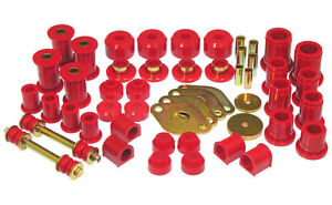 Prothane FOR 89-95 Toyota 4WD Pickup Truck Complete Suspension Bushing Kit (RED)