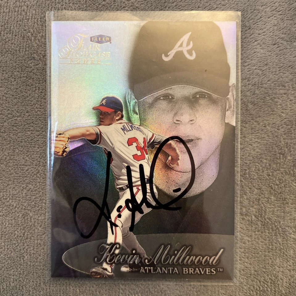 Kevin Millwood 1995 Fleer Flair Showcase Power Authentic Autograph - Изображение 1 из 4
