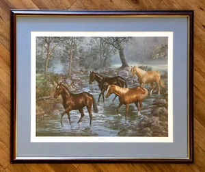 "Homecoming" ~ Wild Horses by Wildlife Artist Randy McGovern ~ Ltd. Ed. 238/980 - Picture 1 of 12
