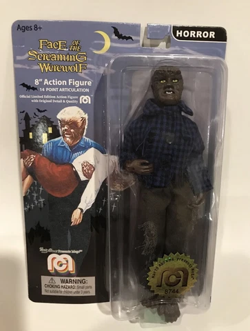 LON CHANEY Face of the Screaming Werewolf 8" Action Figure MEGO Marty Abrams Cover