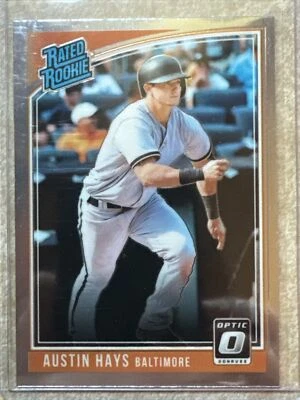 2018 Panini Donruss Optic Austin Hays Rated Rookie #58 Orioles - Image 1 of 2
