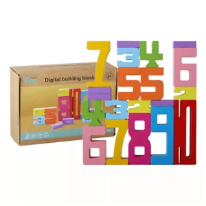 Montessori-Inspired Wooden Number Blocks,Funny Number Count Blocks Toys for Kids - Zdjęcie 1 z 10