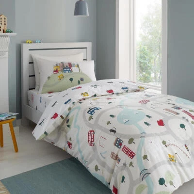 Gamme de literie de transport pour enfants couette ou drap 100 % coton petite blanche - Photo 1/4