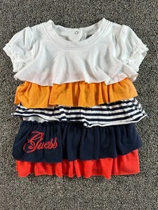 Guess Girls Size 12m Dress Layered Colorful Youth Dress - Picture 1 of 3