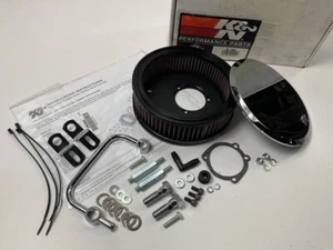 K&N RK3903 Chrome Air Intake System For 91-97 Harley Davidson Sportster XL1200C - Picture 1 of 9
