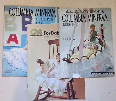 Vintage Knitting Pattern COLUMBIA MINERVA Baby Infant ~ U PICK - Image 1 of 2