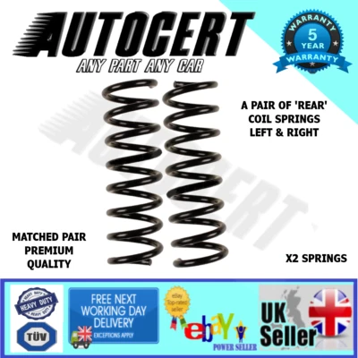 FIAT 500 2008-2023 - (0.9 1.2 & 1.3) - REAR COIL SPRINGS x2 (PAIR) - Image 1 of 4