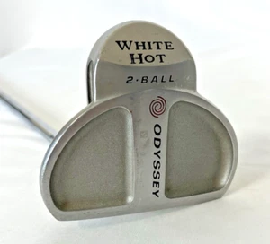 Odyssey putter bianco caldo 2 sfere destro albero in acciaio 33,5" - Foto 1 di 9