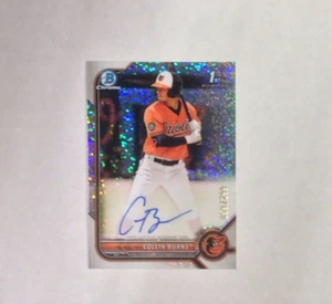 2022 BOWMAN CHROME 1st BOWMAN COLLIN BURNS SPECK REF. AUTO RC CPA-MS #59/299 - Picture 1 of 3