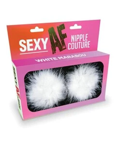 Sexy AF Nipple Couture Marabou Pastie O/S - Picture 1 of 3