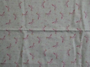 NEW, UNWASHED "ONCE UPON A TIME" BY STACY HSU FOR MODA PINK UNICORN FABRIC- 1 YD - Picture 1 of 6