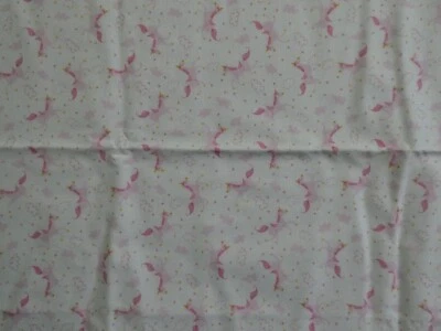 NEW, UNWASHED "ONCE UPON A TIME" BY STACY HSU FOR MODA PINK UNICORN FABRIC- 1 YD - Image 1 of 4