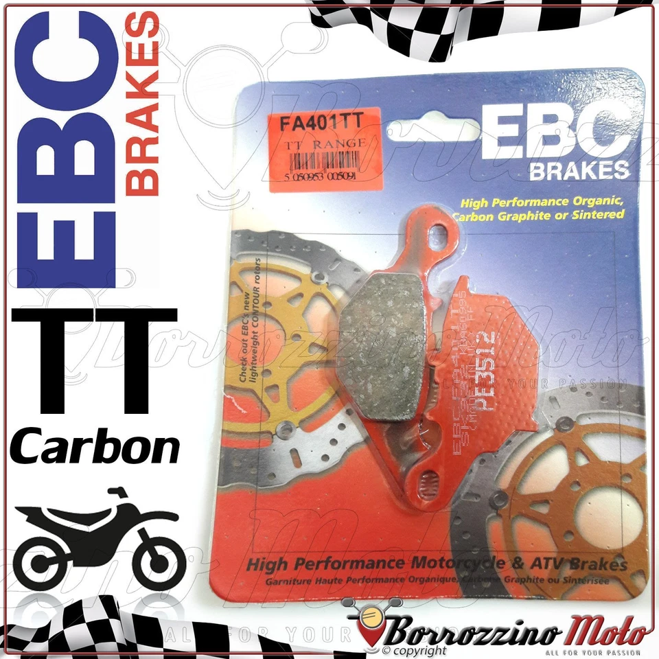 REAR BRAKE PADS CC EBC FA401TT for Suzuki RM 85 2005 2006 2007 2008 - Image 1 of 1