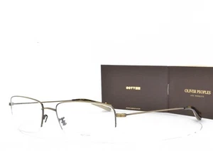 Oliver Peoples EYEGLASSES ANTIQUE GOLD HALF RIM 53-18-145 669 AG - Picture 1 of 5